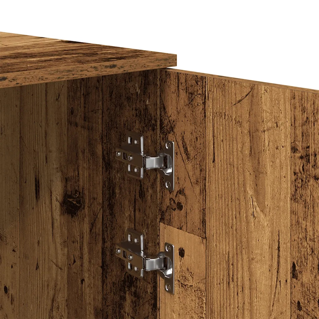 Mobile Portaoggetti Legno Antico 50x45x103,5 cm in Truciolato 859049