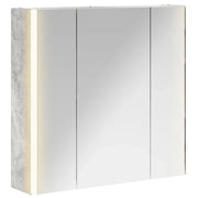 Mobiletto per specchio da Bagno | Armadio da bagno Grigio cemento