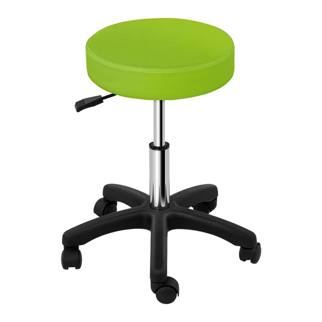 Sgabello/sedia da ufficio verde con ruote 14_0003756