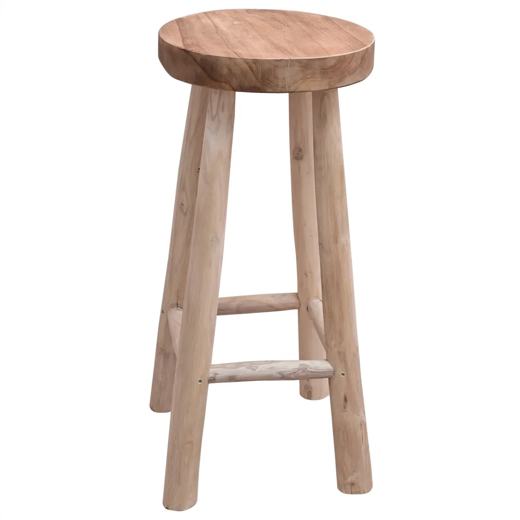 Sgabello da Bar in Legno Massello di Teakcod mxl 94764