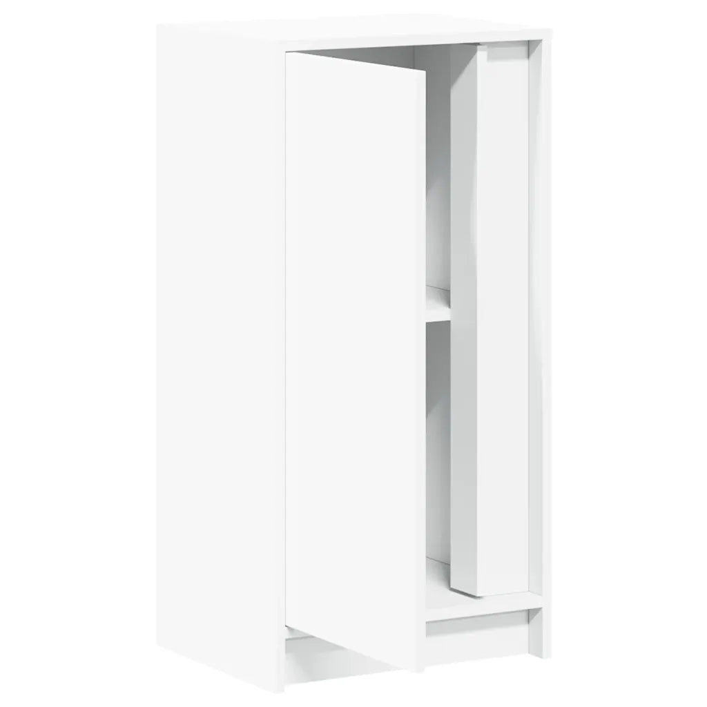 Credenza con LED-Buffet-Armadio da cucina Bianca 42,5x34x85 cm in Legno Multistrato