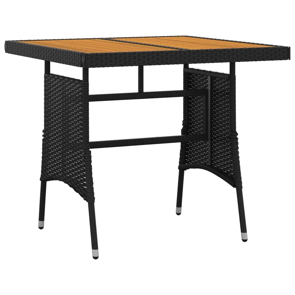 Mobile da pranzo per esterno 3 pezzi in resina intrecciata nera 02_0014649