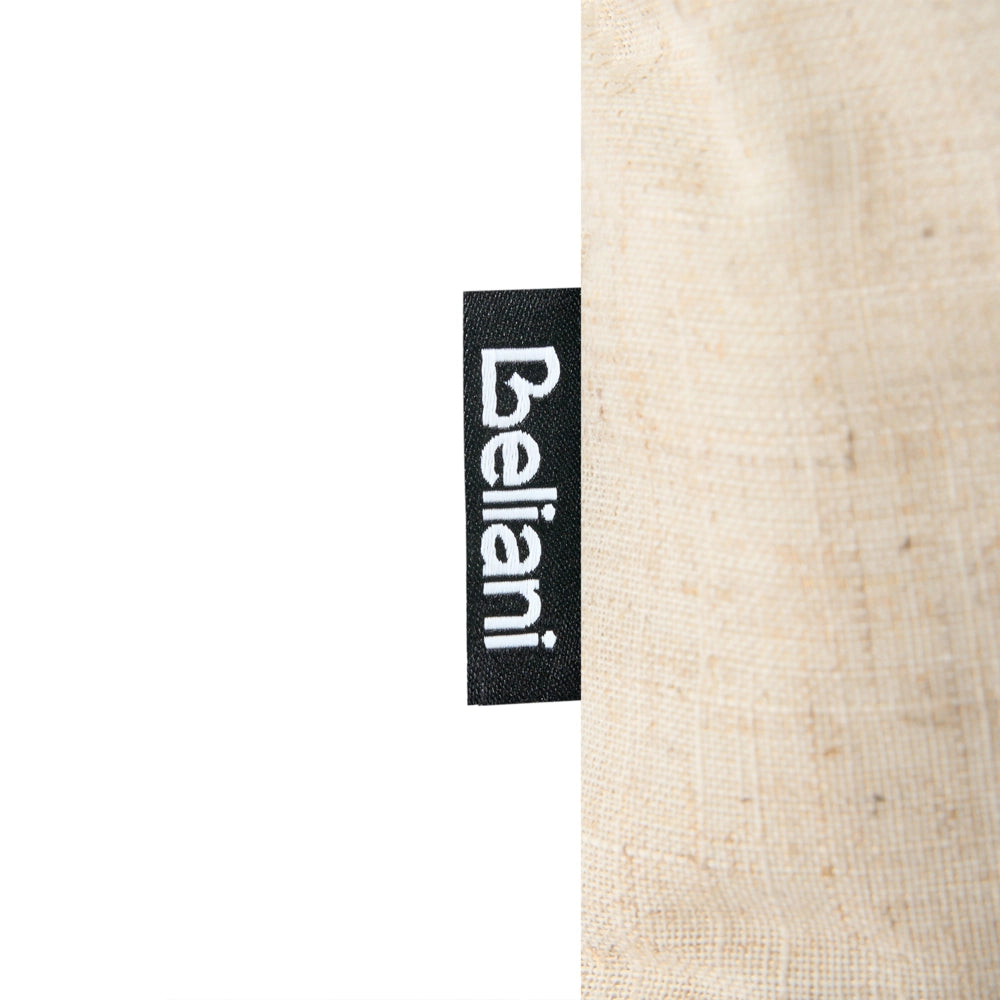 Set di 3 cuscini da esterno beige e verdi in poliestere e lino per giardino
