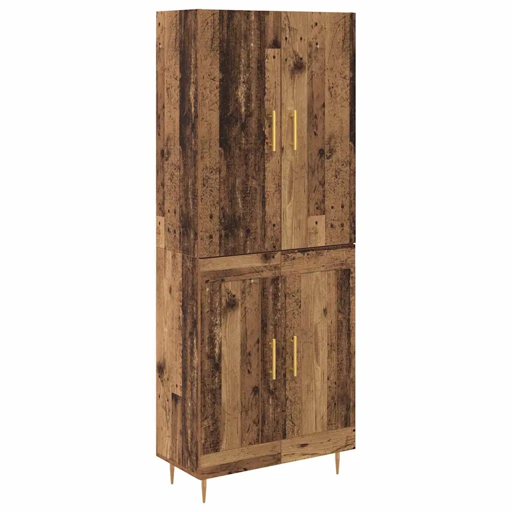 Credenza | Madia | Buffet da pranzo | Armadio da pranzo Legno vecchio 69,5 x 34 x 180 cm Legno multistrato