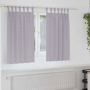 Tende Blackout con Anelli 2 pcs Grigio Metallico 140 x 140 cm 4107578