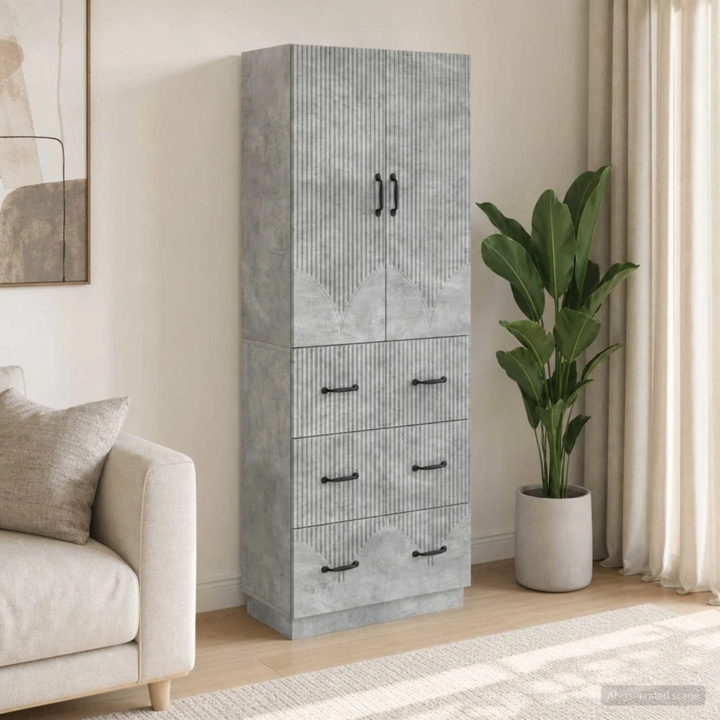 Set di armadi 2 pcs Grigio Cemento 66 x 34,5 x 87 cm 3416802