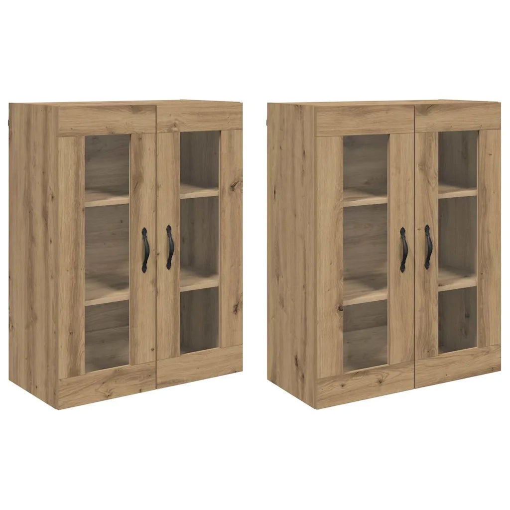 Armadi da Parete 2 pcs Rovere artigianale 69,5 x 34 x 90 cm 3402687