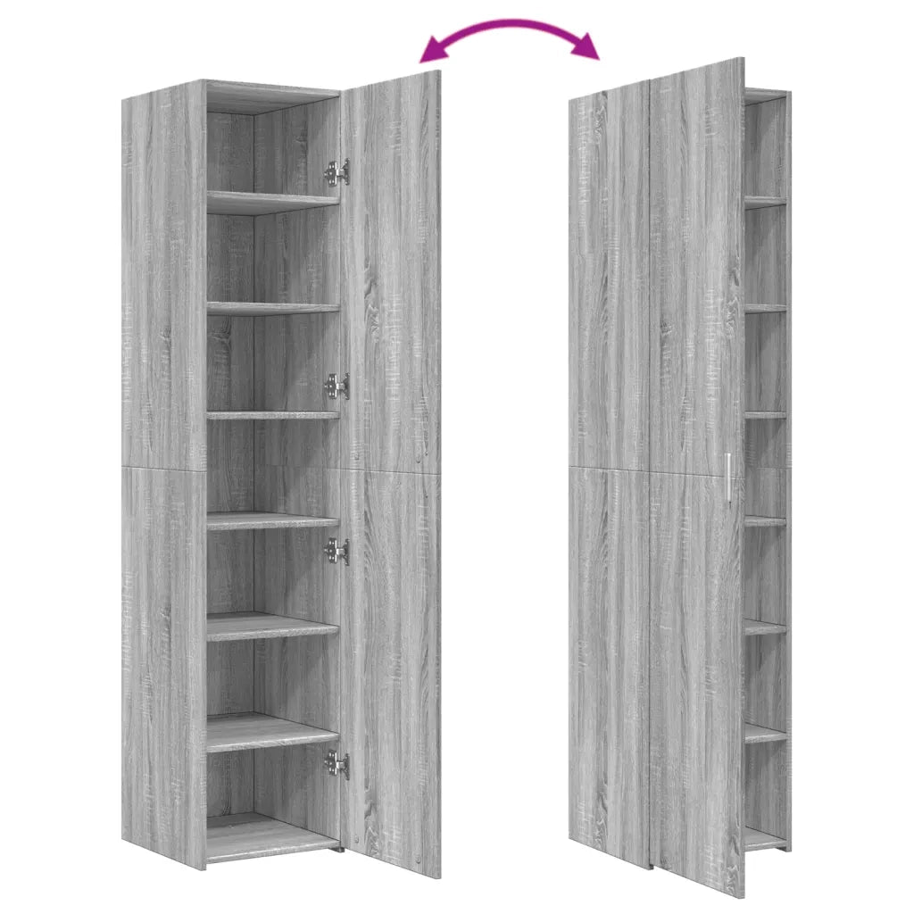 Credenza Grigio Sonoma 40x42,5x185 cm in Legno Ingegnerizzato 3281404