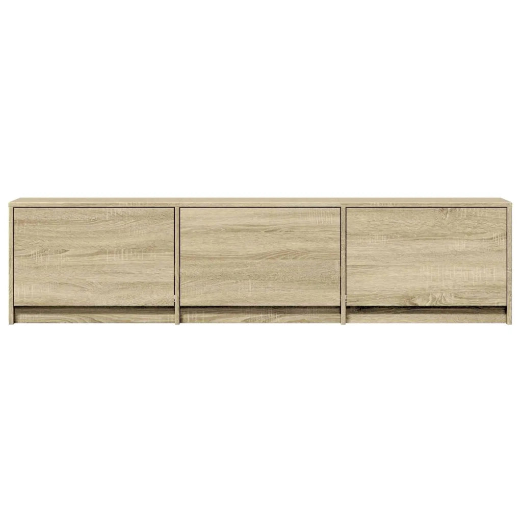 Mobile TV con LED-Credenza per TV Rovere Sonoma 165 x 34 x 40 cm