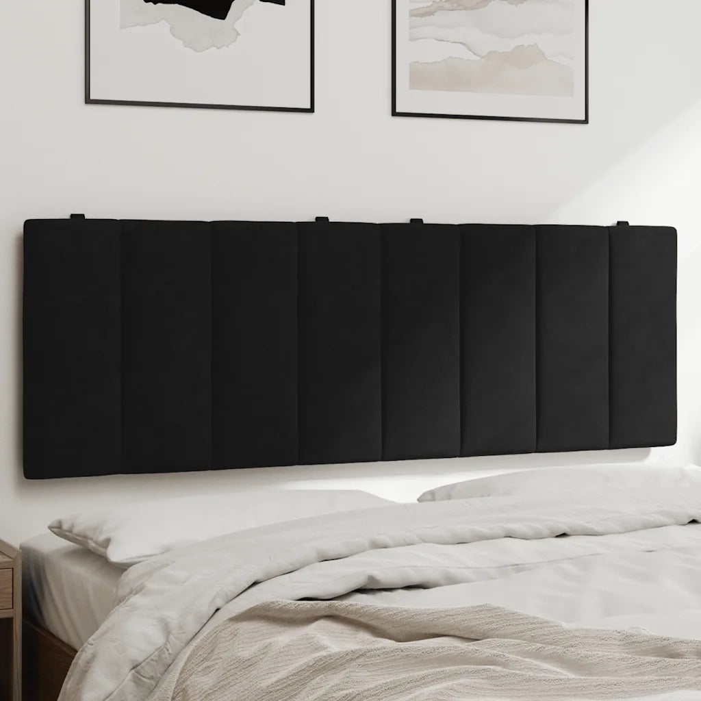 Cuscino Testiera Hanko Nero 140 cm in Velluto CFW9111424