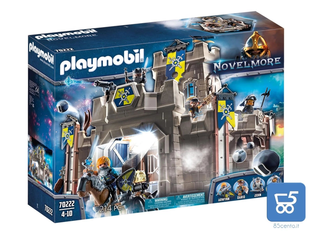 Playmobil Castello Cittadella dei Cavalieri 214 pezzi serie 70222 Novelmore