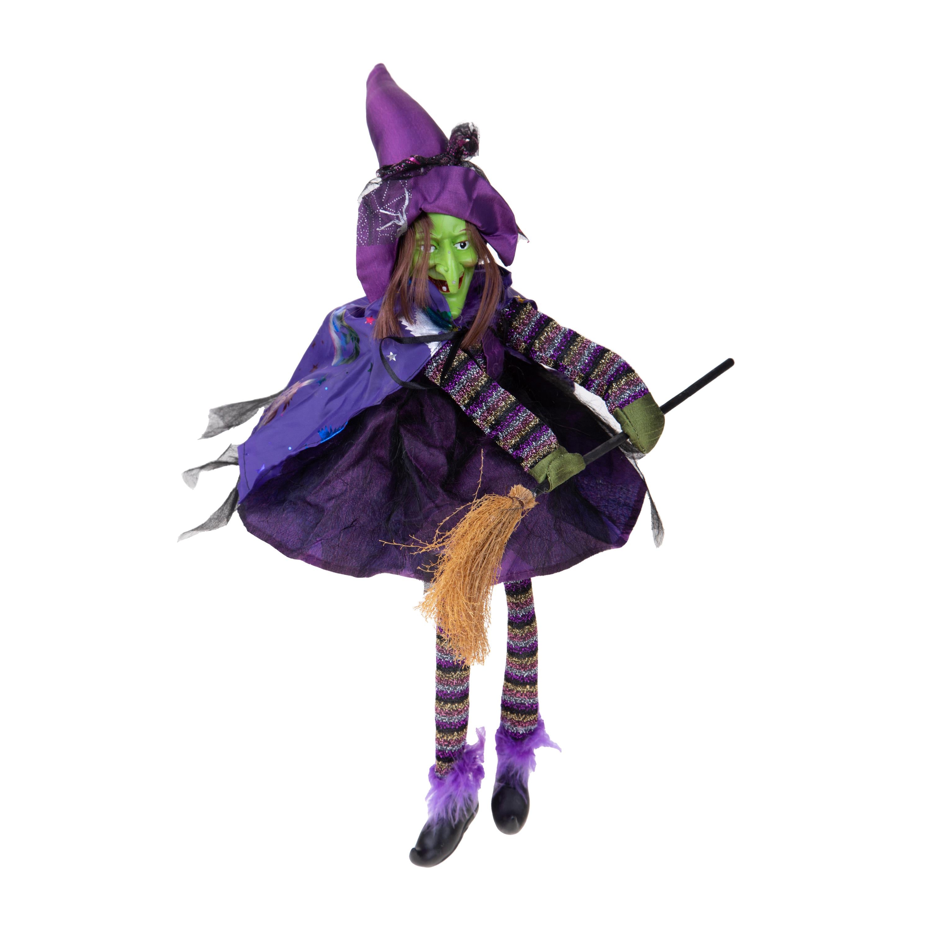 Set 2 Streghe con Scopa H 37 cm