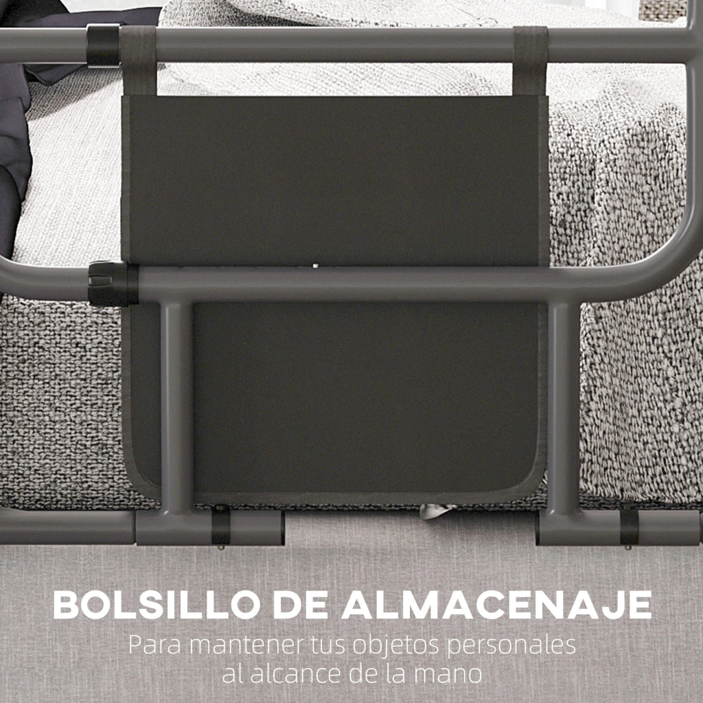 Letto Singolo Grigio con Cassetto ¨C Minimal ¨C 61x66x55 cm