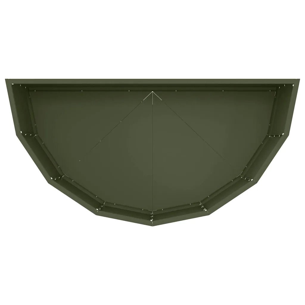 Fioriera Verde oliva 90 x 45 x 35 cm Acciaio