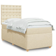 Giroletto a Molle con Materasso Crema 90x200 cm inTessuto 3291182