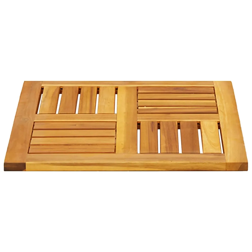 Piano per Tavolo | Superficie Tavolo | Piano Scrivania 50x50x2 cm Quadrato Legno Massello di Acacia