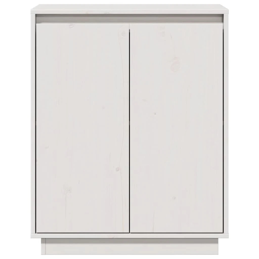 Buffet credenza cassettiera armadio mobile contenitore organizer per cucina soggiorno salotto 60 x 34 x 75 cm legno massello di pino bianco 02_0030347