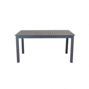 Tavolo Cuba Allungabile 150/210x90x75 h cm in Alluminio Taupe