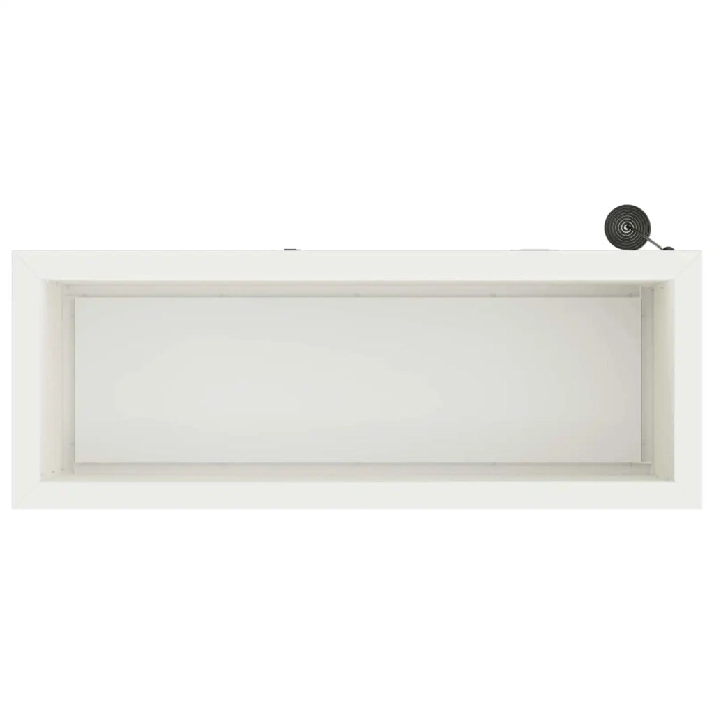 Fioriera da giardino con LED Bianco 30 x 80 x 30 cm Acciaio 8008100