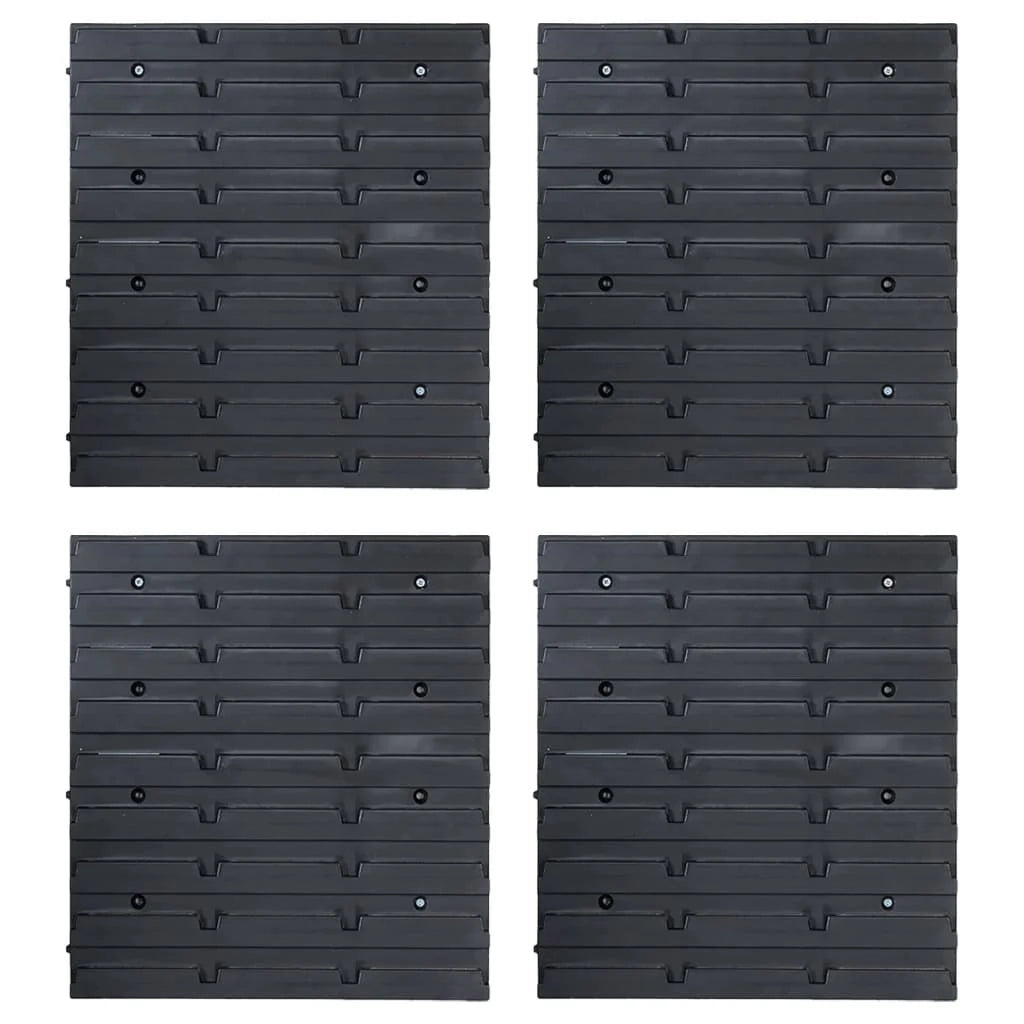 Kit contenitore portaoggetti e pannello da parete da 80 pezzi rosso e nero 02_0003852es