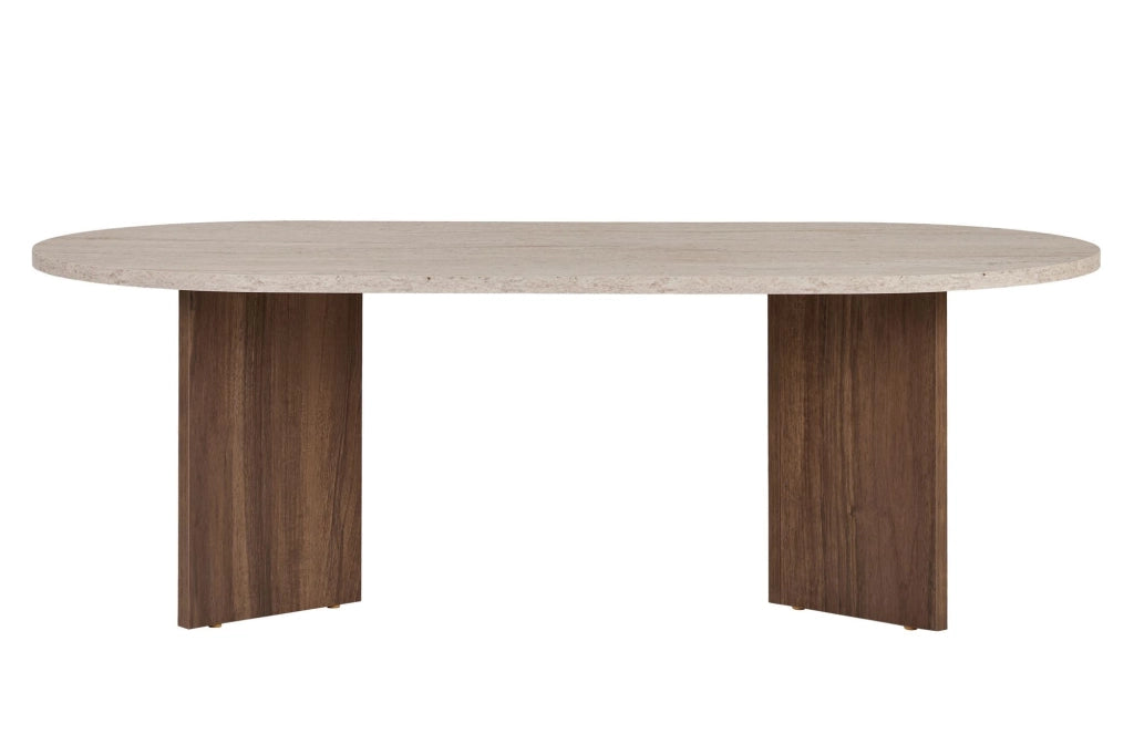 Tavolino in legno "Sable" 119 x 60 x 40 cm - Travertino