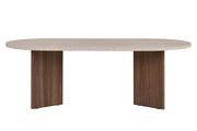 Tavolino in legno "Sable" 119 x 60 x 40 cm - Travertino
