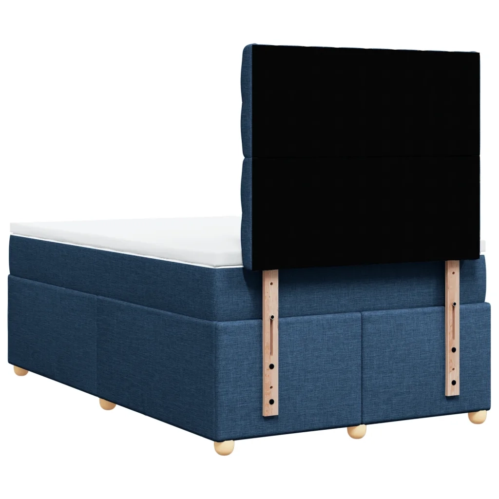 Giroletto a Molle con Materasso Blu 120x190 cm in Tessuto 3293532