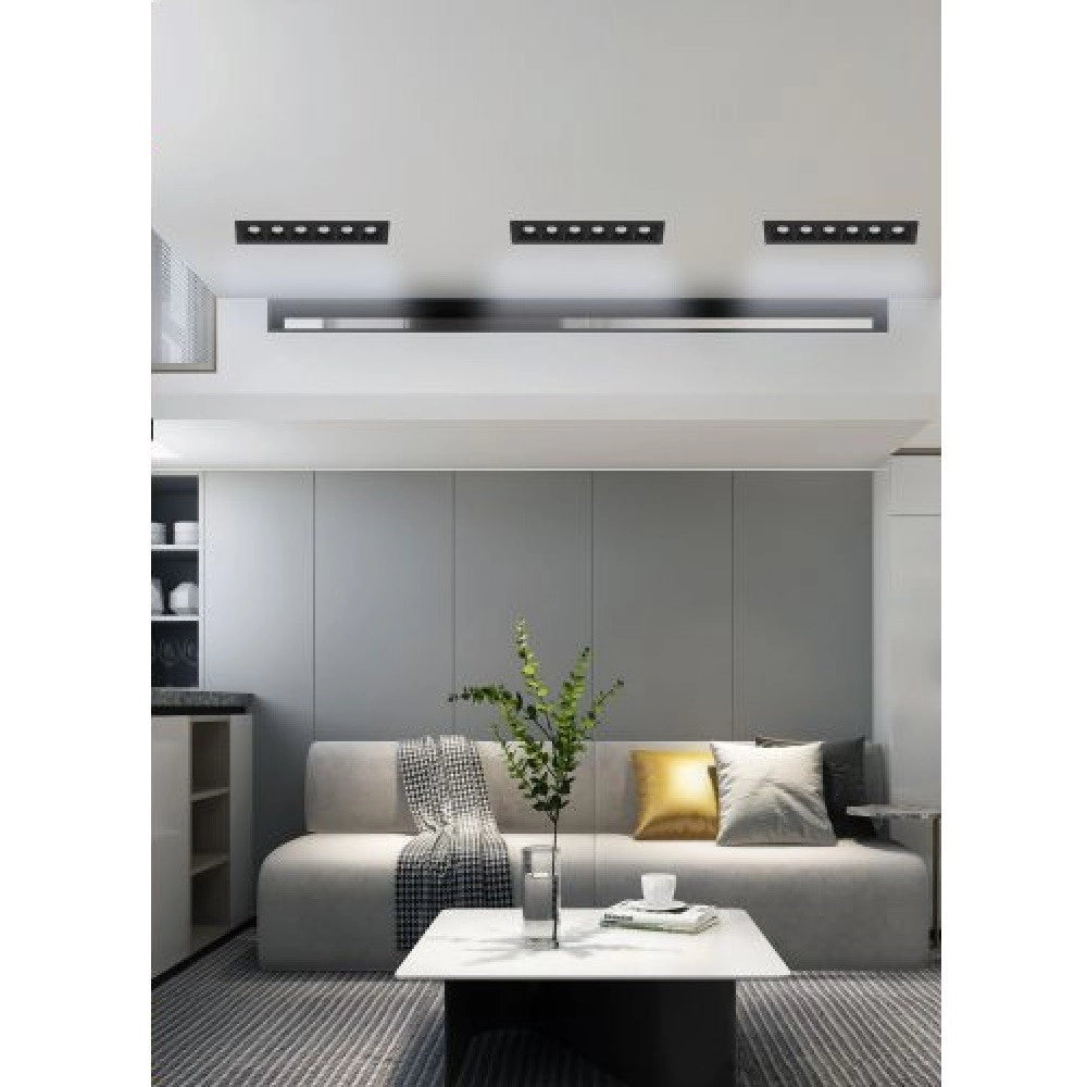 Trade Shop - Faretto Led Incasso 12w Soffitto Moderno Nero Luce 6500k 3000k 4000k Spot -