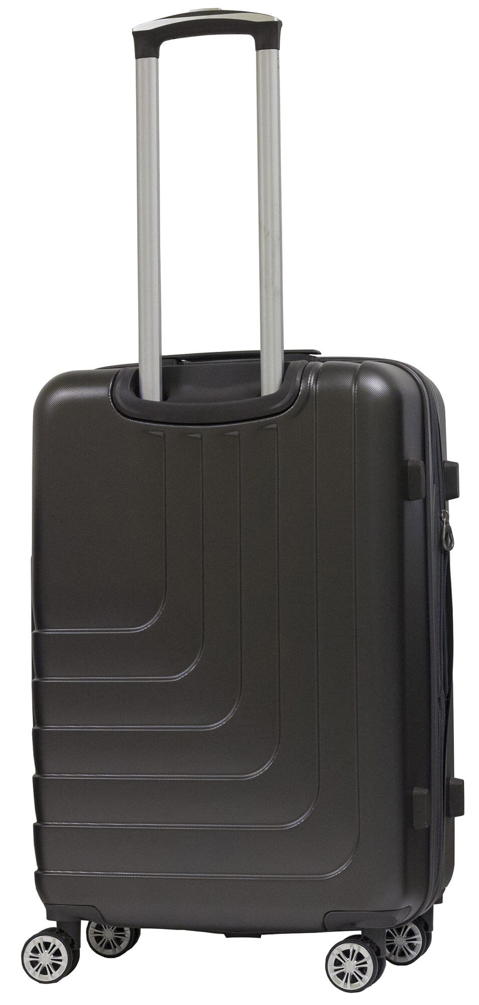 Trolley Valigia Media Rigida in ABS 4 Ruote TSA Ravizzoni Titanio Grigio