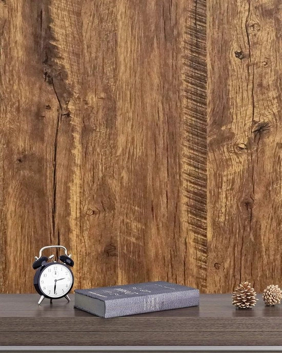 Folie autoadesiva a struttura di legno di quercia - Impermeabile e facile da applicare su mobili e pareti