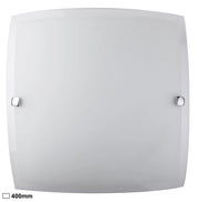Plafoniera quadrata vetro opale 40cm 2xE27 Nedda Rabalux
