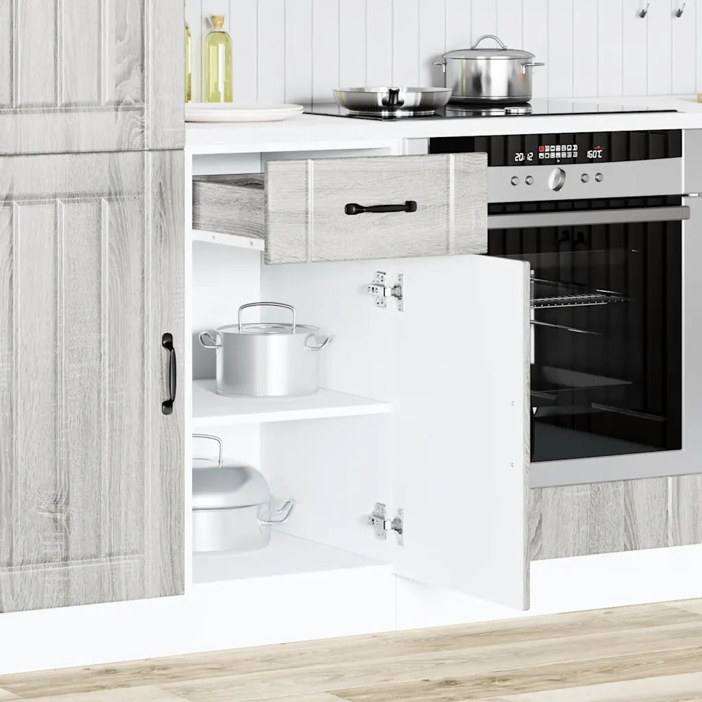 Base da Cucina Lucca Grigio Sonoma in Legno Multistrato 853713