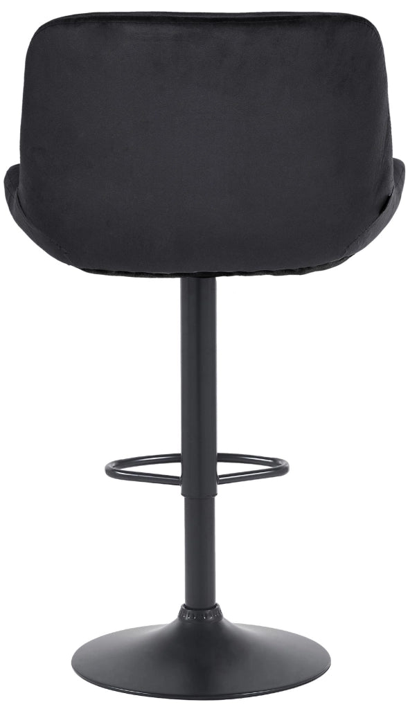 Sgabello da bar Solon velluto nero 4