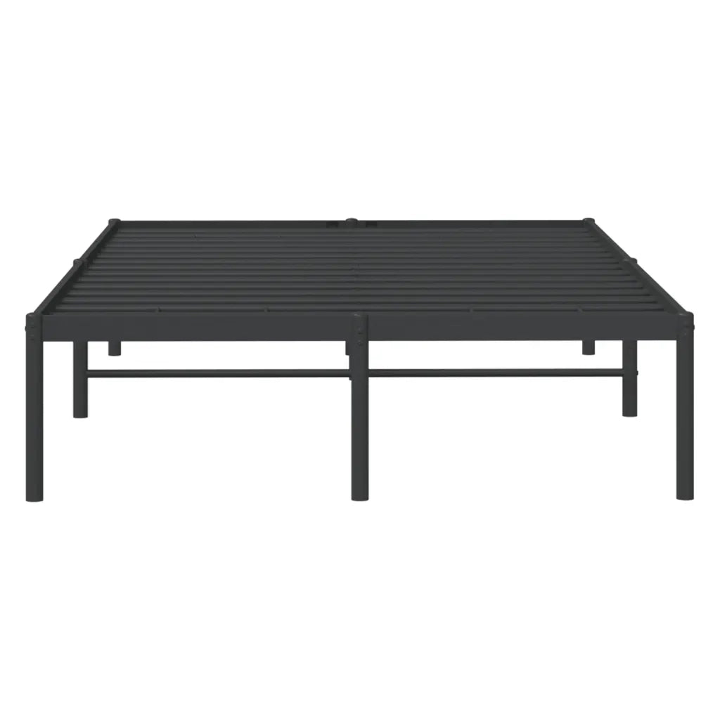 Letto matrimoniale | Letto per adulti | Giroletto in Metallo Nero 120x190 cm
