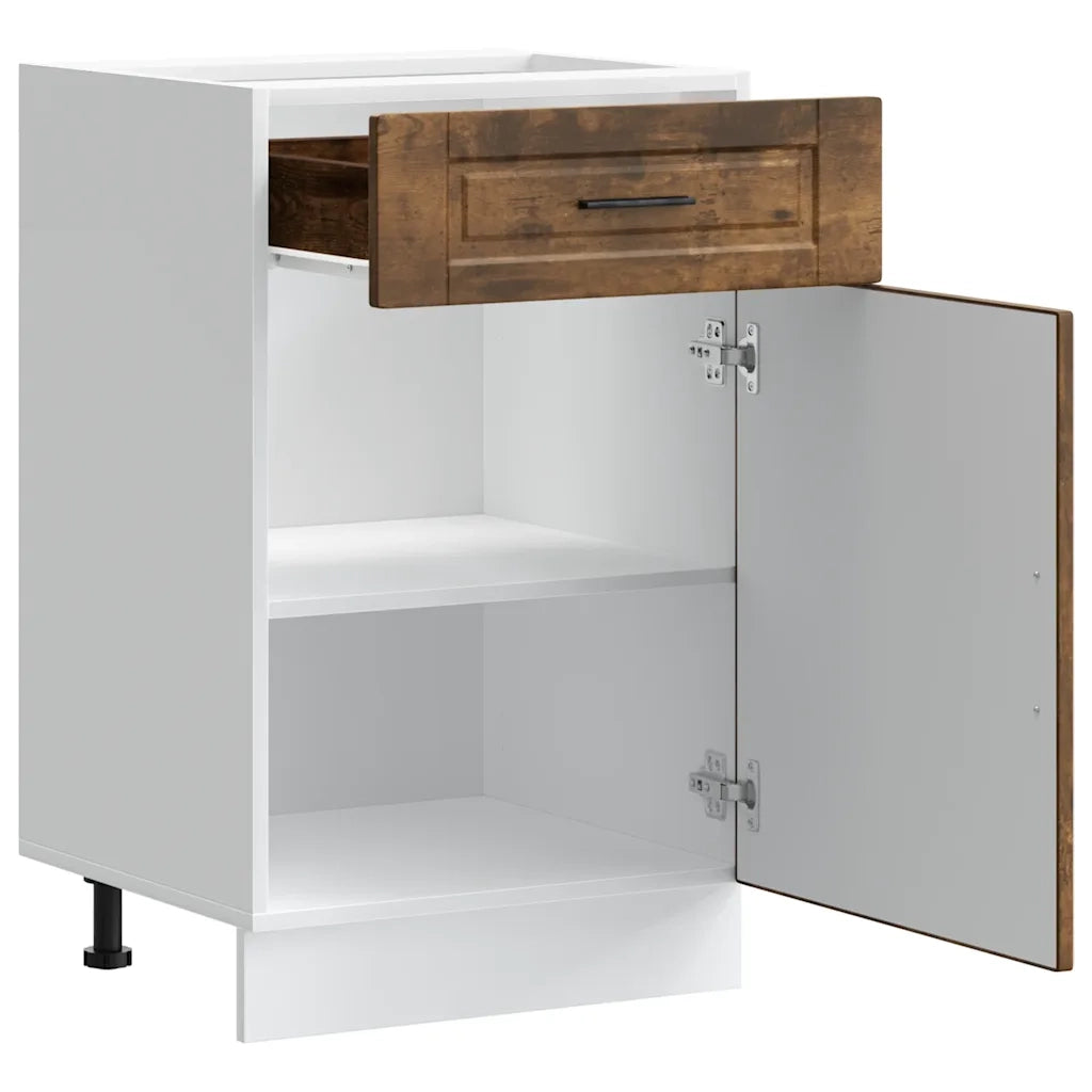 Base da Cucina-Mobile Base da Cucina Porto Rovere Fumo in Legno Multistrato 362113