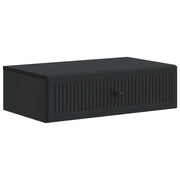 Tavolino da Parete Laterale Nero 59 x 34,5 x 17 cm 897976