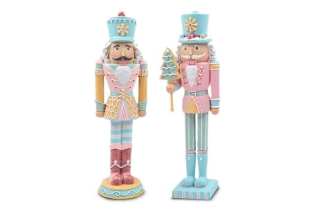 Decorazione Casa Natalizia Schiaccianoci in Resina 36 cm 2 Colori