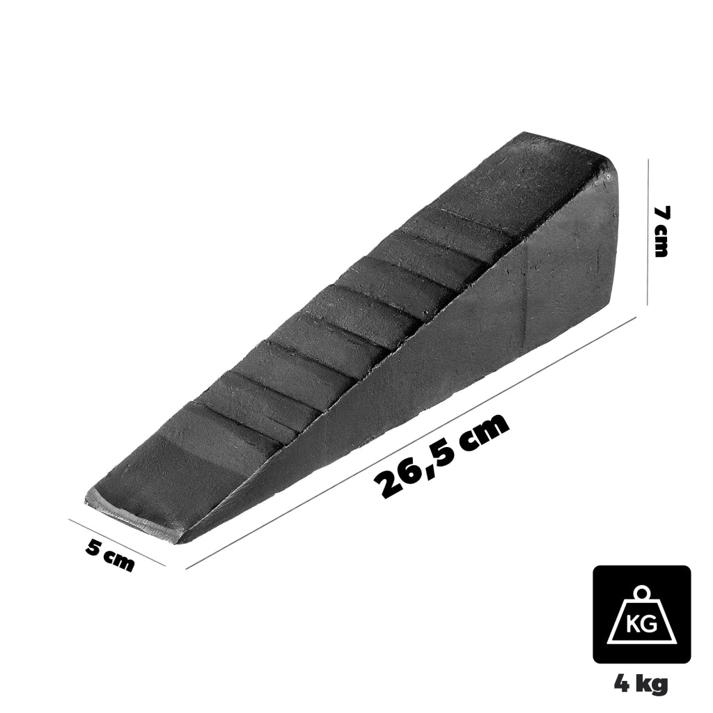 Cuneo forgiato KADAX per spaccare la legna, spaccare la legna da ardere, spaccalegna in acciaio resistente da 4 kg