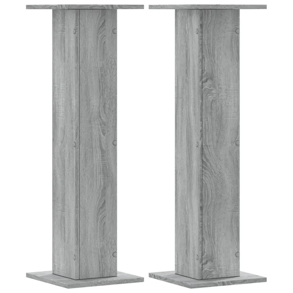 Supporti per piante | Sostegno per piante 2 pz Grigio Sonoma 30x30x95cm in Truciolato