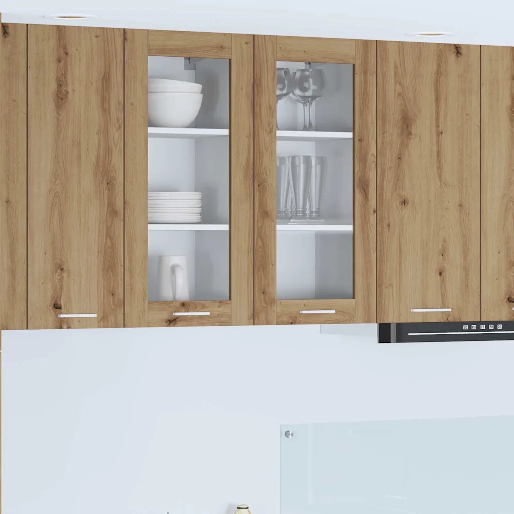 Armadio pensile con porta Rovere artigianale 40 x 31 x 80 cm 884312
