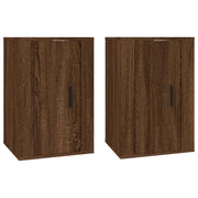 Mobile TV multimediale da parete mensola TV credenza TV per sala da pranzo soggiorno camera da letto 2 pezzi rovere 40 x 34,5 x 60 cm marrone 02_0028968