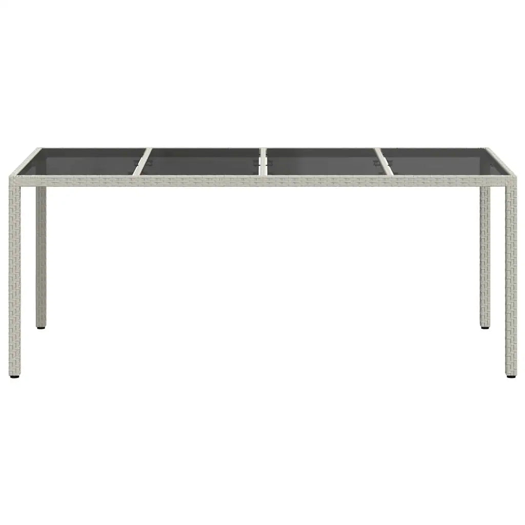 Tavolo da Giardino Bianco 190 x 90 x 75 cm polyrattan 362549