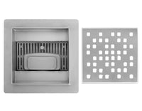 Scarico Lineare Rea Dots Nickel Brush 12x12