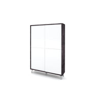 Credenza alta VELBRUK nero pietra/bianco lucido