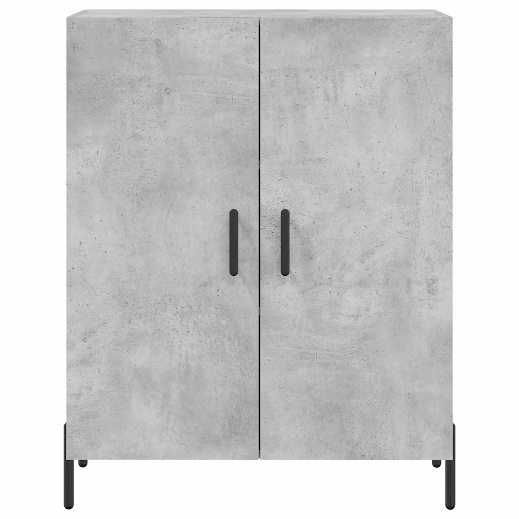 vidaXL Credenza Grigio Cemento 69,5x34x180 cm in Legno Multistrato