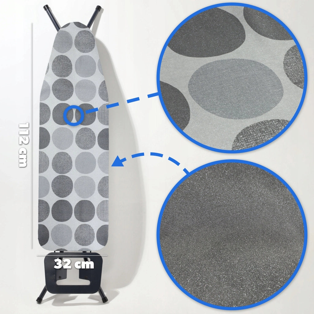 Copertura per asse da stiro KADAX 112x32 cm con ruote resistenti all'allungamento