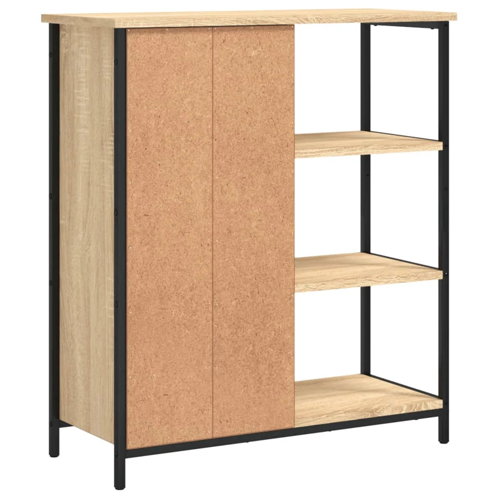 Buffet credenza cassettiera armadio mobile contenitore organizer cucina soggiorno rovere Sonoma 70 x 30 x 80 cm legno ingegnerizzato marrone 02_0031694