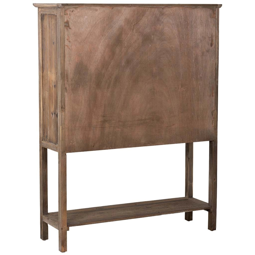 Mobiletto in legno con 2 ante e 3 cassetti 127x40x163,5