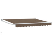 Tenda retrattile Tortora 3,5 x 2 m 100% Poliestere e Alluminio