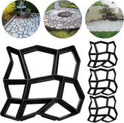 4 pezzi di pietra artificiale per giardino - Adatto per giardino, ingresso e terrazza, resistente all'usura e all'usura corrosiva